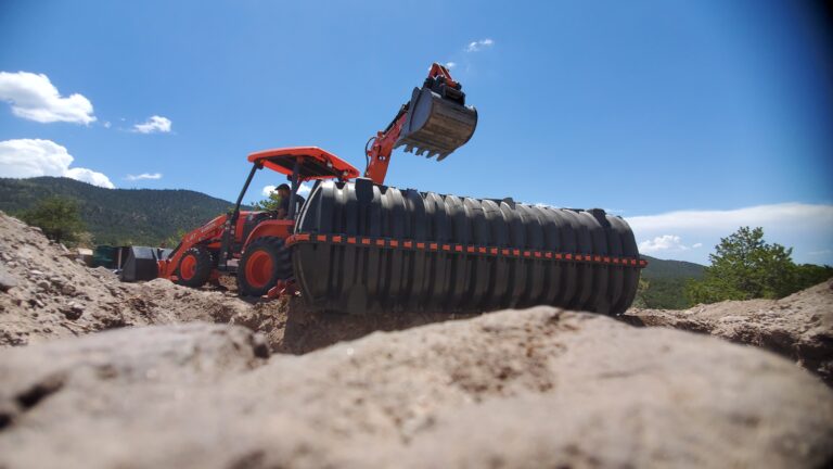 Days 30 & 31: Septic tank in-place! …and an accident