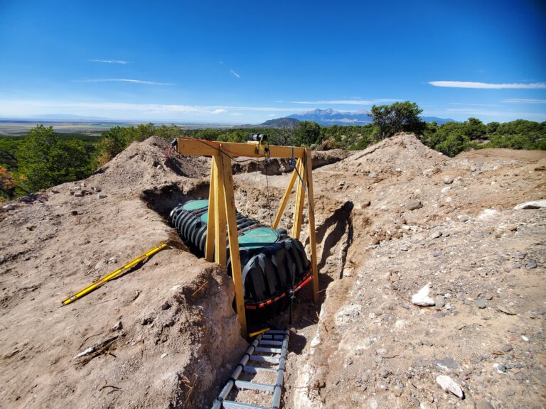Days 32 & 33: Leveling the Septic Tank